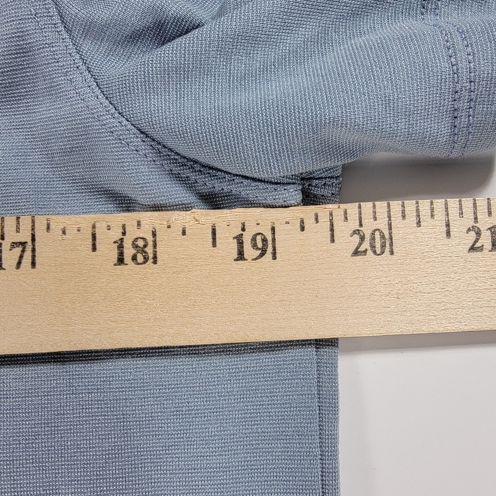 Lululemon Shirt Men's Medium Blue Evolution Polo Active Stretch Short Sleeve - Picture 5 of 9